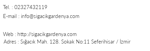 Sack Gardenya Butik Otel telefon numaralar, faks, e-mail, posta adresi ve iletiim bilgileri